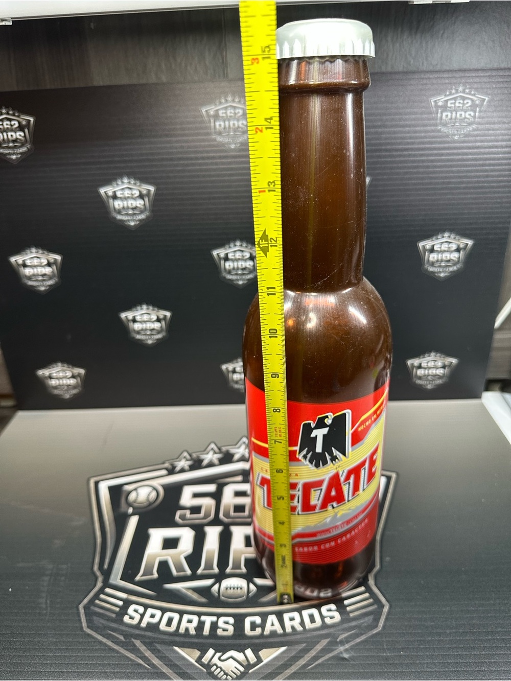 Brown Plastic Beer Bottle - Decorative Home Accent